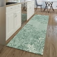 thumbnail image 1 of Addison Rugs Mayfield Washable Transitional Floral Sage Runner Rug, 2'3" x 7'6", 1 of 5