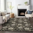 thumbnail image 1 of Addison Rugs Mayfield Washable Transitional Floral Black Rectangle Rug, 5' x 7'6", 1 of 6
