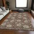 thumbnail image 1 of Addison Rugs Mayfield Washable Transitional Floral Merlot Rectangle Rug, 3' x 5', 1 of 6