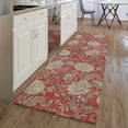 thumbnail image 1 of Addison Rugs Mayfield Washable Transitional Floral Red Runner Rug, 2'3" x 7'6", 1 of 5