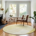 thumbnail image 1 of Addison Rugs Mayfield Washable Transitional Modern Gold Round Rug, 8' x 8', 1 of 5
