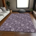thumbnail image 1 of Addison Rugs Mayfield Washable Transitional Floral Plum Rectangle Rug, 8' x 10', 1 of 6