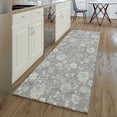 thumbnail image 1 of Addison Rugs Mayfield Washable Transitional Floral Gray Runner Rug, 2'3" x 7'6", 1 of 5