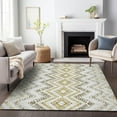 thumbnail image 1 of Addison Rugs Mayfield Washable Transitional Geometric Taupe Rectangle Rug, 8' x 10', 1 of 6