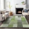 thumbnail image 1 of Addison Rugs Mayfield Washable Transitional Striped Green Rectangle Rug, 2'6" x 3'10", 1 of 6