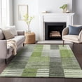 thumbnail image 1 of Addison Rugs Mayfield Washable Transitional Striped Green Rectangle Rug, 3' x 5', 1 of 6