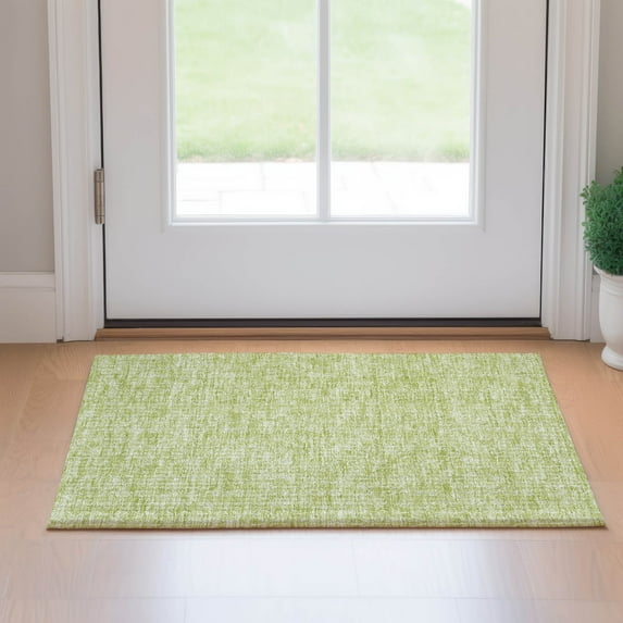 Addison Rugs Mayfield Washable Transitional Floral Aloe Rectangle Rug, 1'8" x 2'6"