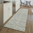 thumbnail image 1 of Addison Rugs Mayfield Washable Transitional Floral Silver Runner Rug, 2'3" x 7'6", 1 of 5