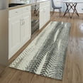 thumbnail image 1 of Addison Rugs Mayfield Washable Transitional Stripes Khaki Runner Rug, 2'3" x 7'6", 1 of 5