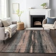 thumbnail image 1 of Addison Rugs Mayfield Washable Transitional Stripes Terracotta Rectangle Rug, 3' x 5', 1 of 6