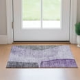 thumbnail image 1 of Addison Rugs Mayfield Washable Transitional Modern Purple Rectangle Rug, 1'8" x 2'6", 1 of 5