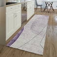 thumbnail image 1 of Addison Rugs Mayfield Washable Transitional Modern Purple Runner Rug, 2'3" x 7'6", 1 of 5