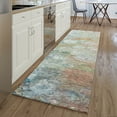 thumbnail image 1 of Addison Rugs Mayfield Washable Transitional Abstract Coral Runner Rug, 2'3" x 7'6", 1 of 5