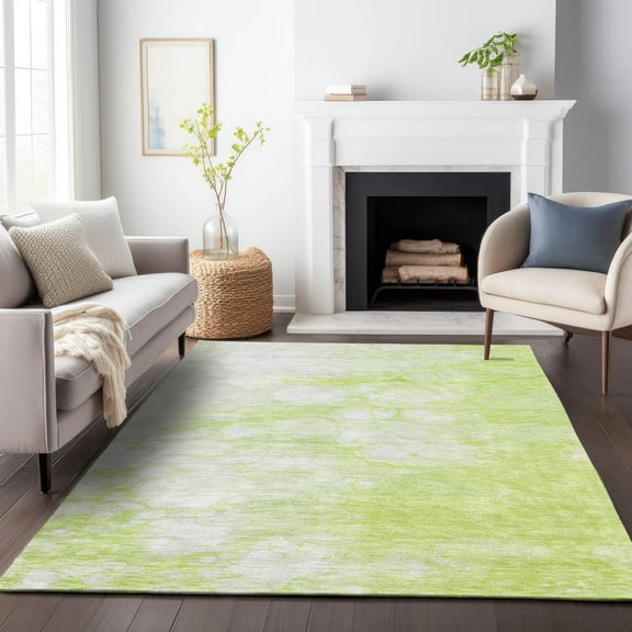 Addison Rugs Mayfield Washable Transitional Abstract Aloe Rectangle Rug, 10' x 14'