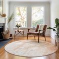 thumbnail image 1 of Addison Rugs Mayfield Washable Transitional Abstract Coral Round Rug, 8' x 8', 1 of 5