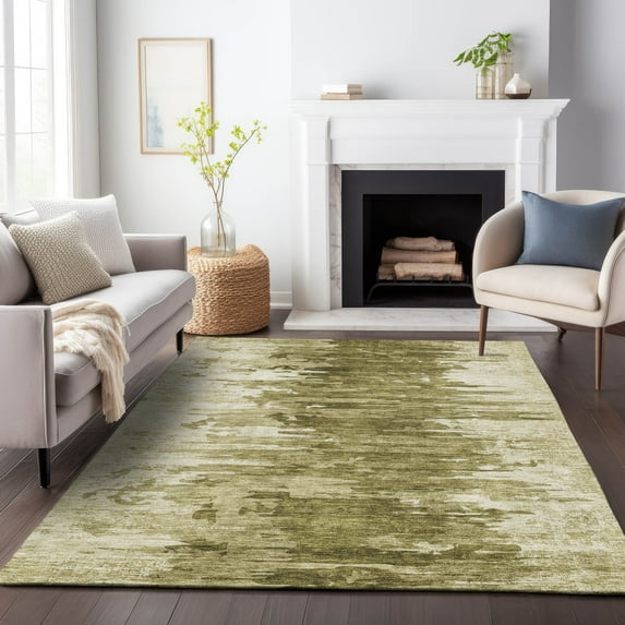 Addison Rugs Mayfield Washable Transitional Modern Mocha Rectangle Rug, 2'6" x 3'10"