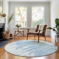 thumbnail image 1 of Addison Rugs Mayfield Washable Transitional Modern Sky Round Rug, 8' x 8', 1 of 5