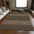 thumbnail image 1 of Addison Rugs Mayfield Washable Transitional Boho Chocolate Rectangle Rug, 9' x 12', 1 of 6