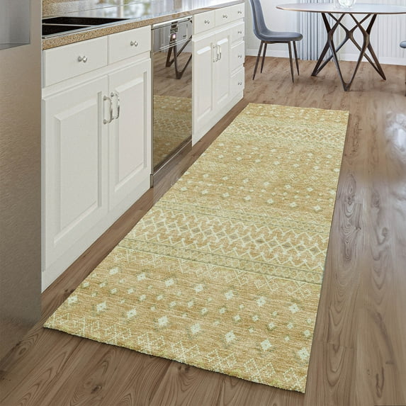 Addison Rugs Mayfield Washable Transitional Boho Copper Runner Rug, 2'3" x 7'6"