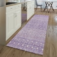 thumbnail image 1 of Addison Rugs Mayfield Washable Transitional Boho Lavender Runner Rug, 2'3" x 7'6", 1 of 5