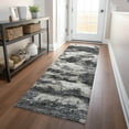 thumbnail image 1 of Addison Rugs Mayfield Washable Transitional Soft Abstract Black Runner Rug, 2'3" x 7'6", 1 of 5