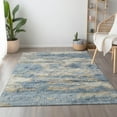 thumbnail image 1 of Addison Rugs Mayfield Washable Transitional Soft Abstract Blue Rectangle Rug, 3' x 5', 1 of 5