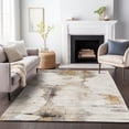 thumbnail image 1 of Addison Rugs Mayfield Washable Transitional Modern Beige Rectangle Rug, 3' x 5', 1 of 6