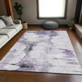 thumbnail image 1 of Addison Rugs Mayfield Washable Transitional Modern Purple Rectangle Rug, 3' x 5', 1 of 6