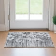 thumbnail image 1 of Addison Rugs Mayfield Washable Transitional Floral Gray Rectangle Rug, 1'8" x 2'6", 1 of 5