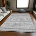 thumbnail image 1 of Addison Rugs Mayfield Washable Transitional Southwest Silver Rectangle Rug, 5' x 7'6", 1 of 6