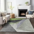 thumbnail image 1 of Addison Rugs Mayfield Washable Transitional Art Deco Sage Rectangle Rug, 2'6" x 3'10", 1 of 6