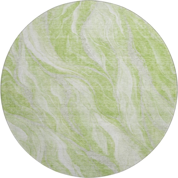 Dalyn Rugs Premium Machine Washable Mayfield AMF720 Aloe 8' x 8' Round Rug