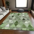thumbnail image 1 of Addison Rugs Mayfield Washable Transitional Geometric Aloe Rectangle Rug, 10' x 14', 1 of 6