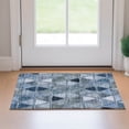thumbnail image 1 of Addison Rugs Mayfield Washable Transitional Geometric Blue Rectangle Rug, 1'8" x 2'6", 1 of 5