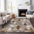 thumbnail image 1 of Addison Rugs Mayfield Washable Transitional Geometric Brown Rectangle Rug, 3' x 5', 1 of 6