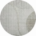 thumbnail image 1 of Addison Rugs Mayfield Washable Transitional Striped Taupe Round Rug, 8' x 8', 1 of 5
