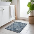 thumbnail image 1 of Addison Rugs Mayfield Washable Traditional Ornate Blue Rectangle Rug, 1'8" x 2'6", 1 of 5