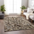 thumbnail image 1 of Addison Rugs Mayfield Washable Cowhide Small Boxes Gray Rectangle Rug, 8' x 10', 1 of 6