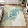thumbnail image 1 of Addison Rugs Mayfield Premium Machine Washable Contemporary Abstract Aloe Rectangle Rug, 8' x 10', 1 of 6