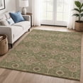 thumbnail image 1 of Addison Rugs Mayfield Premium Machine Washable Contemporary Abstract Olive Rectangle Rug, 10' x 14', 1 of 6