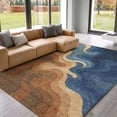 thumbnail image 1 of Addison Rugs Mayfield Premium Machine Washable Contemporary Abstract Paprika Rectangle Rug, 3' x 5', 1 of 8