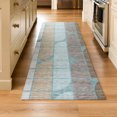 thumbnail image 1 of Addison Rugs Mayfield Premium Machine Washable Contemporary Abstract Teal Runner Rug, 2'3" x 7'6", 1 of 5