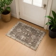 thumbnail image 1 of Addison Rugs Mayfield Premium Machine Washable Traditional Border Brown Rectangle Rug, 1'8" x 2'6", 1 of 6