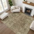 thumbnail image 1 of Addison Rugs Mayfield Premium Machine Washable Traditional Border Brown Rectangle Rug, 2'6" x 3'10", 1 of 7