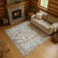 thumbnail image 1 of Addison Rugs Mayfield Premium Machine Washable Traditional Border Paprika Rectangle Rug, 3' x 5', 1 of 7