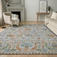 thumbnail image 1 of Addison Rugs Mayfield Premium Machine Washable Traditional Floral Silver Rectangle Rug, 10' x 14', 1 of 8