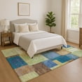 thumbnail image 1 of Addison Rugs Mayfield Premium Machine Washable Traditional Geometric Blue Rectangle Rug, 8' x 10', 1 of 7
