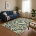 thumbnail image 1 of Addison Rugs Mayfield Premium Machine Washable Traditional Global Aloe Rectangle Rug, 10' x 14', 1 of 7