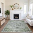 thumbnail image 1 of Addison Rugs Mayfield Premium Machine Washable Traditional Global Aloe Rectangle Rug, 3' x 5', 1 of 7
