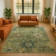 thumbnail image 1 of Addison Rugs Mayfield Premium Machine Washable Traditional Global Aloe Rectangle Rug, 9' x 12', 1 of 7